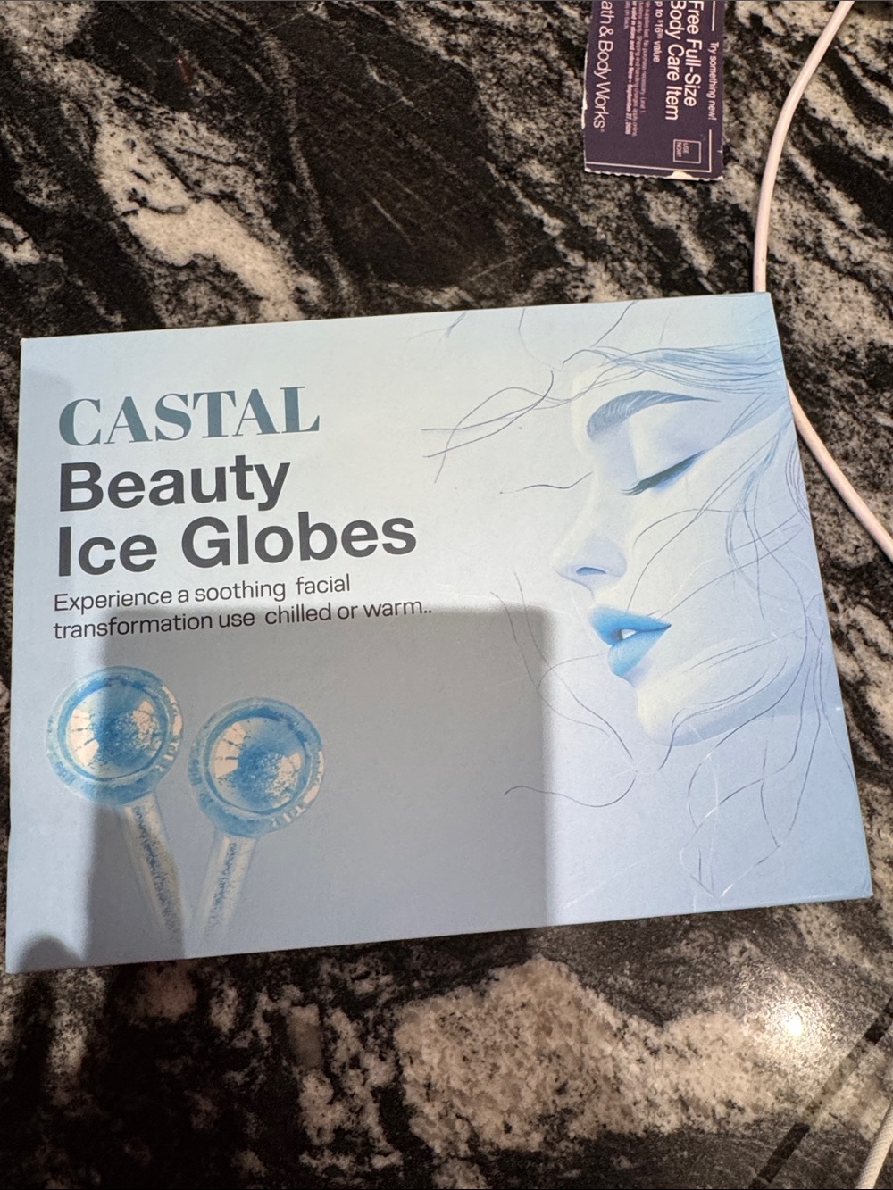 Beauty Ice Globes - Cooling Facial Massage Tool in Light Blue